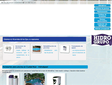 Tablet Screenshot of hidropoolpiscinas.com